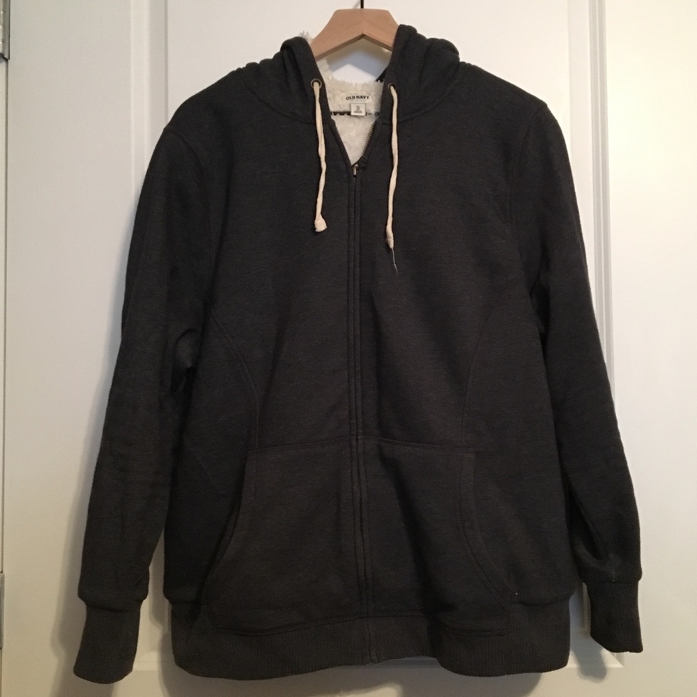 sherpa-lined hoodie